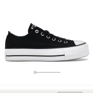 BRAND NEW! Black Converse Chuck Taylor All Star Lift Platform Low - 8.5